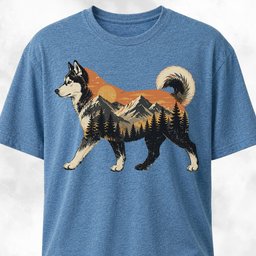 Nature Husky T Shirt Gift For Dog Lover