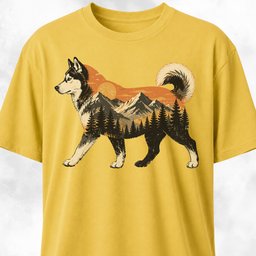 Nature Husky T Shirt Gift For Dog Lover
