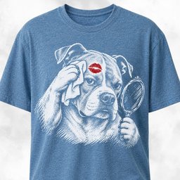 Pitbull Forehead Kiss T Shirt Gift For Dog Lover