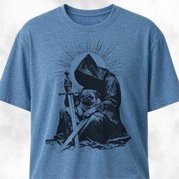 Grim Reaper With Pug T Shirt Gift For Dog Lover