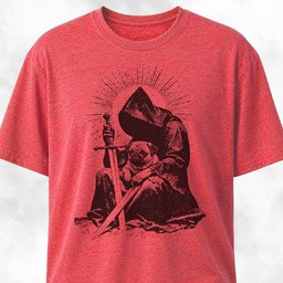 Grim Reaper With Pug T Shirt Gift For Dog Lover