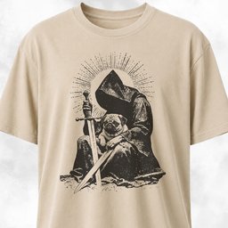 Grim Reaper With Pug T Shirt Gift For Dog Lover