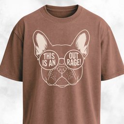 Outrage Frenchie T Shirt Gift For Dog Lover