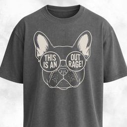 Outrage Frenchie T Shirt Gift For Dog Lover