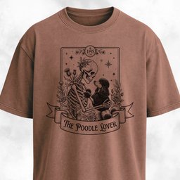 The Poodle Lover Tarot Card T Shirt Gift For Dog Lover