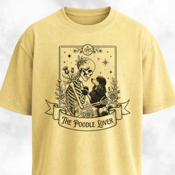 The Poodle Lover Tarot Card T Shirt Gift For Dog Lover