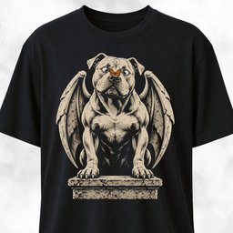 Pumpkin Butterfly Gargoyle Pitbull T Shirt Gift For Dog Lover