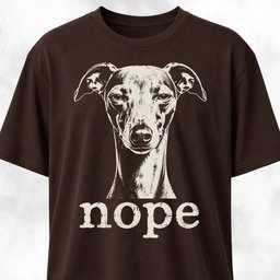 Nope Iggy T Shirt Gift For Dog Lover