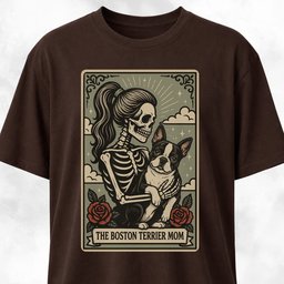The Boston Terrier Mom Tarot Card T Shirt Gift For Mom