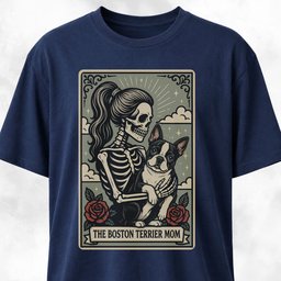 The Boston Terrier Mom Tarot Card T Shirt Gift For Mom