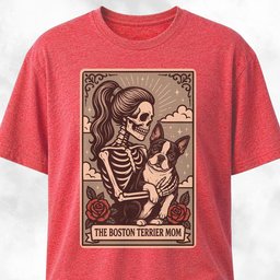 The Boston Terrier Mom Tarot Card T Shirt Gift For Mom