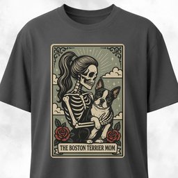 The Boston Terrier Mom Tarot Card T Shirt Gift For Mom
