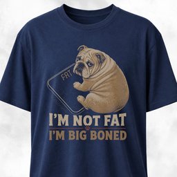 Im Not Fat Bulldog T Shirt Gift For Dog Lover