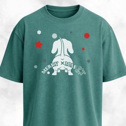 Merry Christmas Doxie Butt T Shirt Gift For Dog Lover