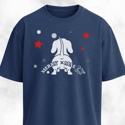 Merry Christmas Doxie Butt T Shirt Gift For Dog Lover