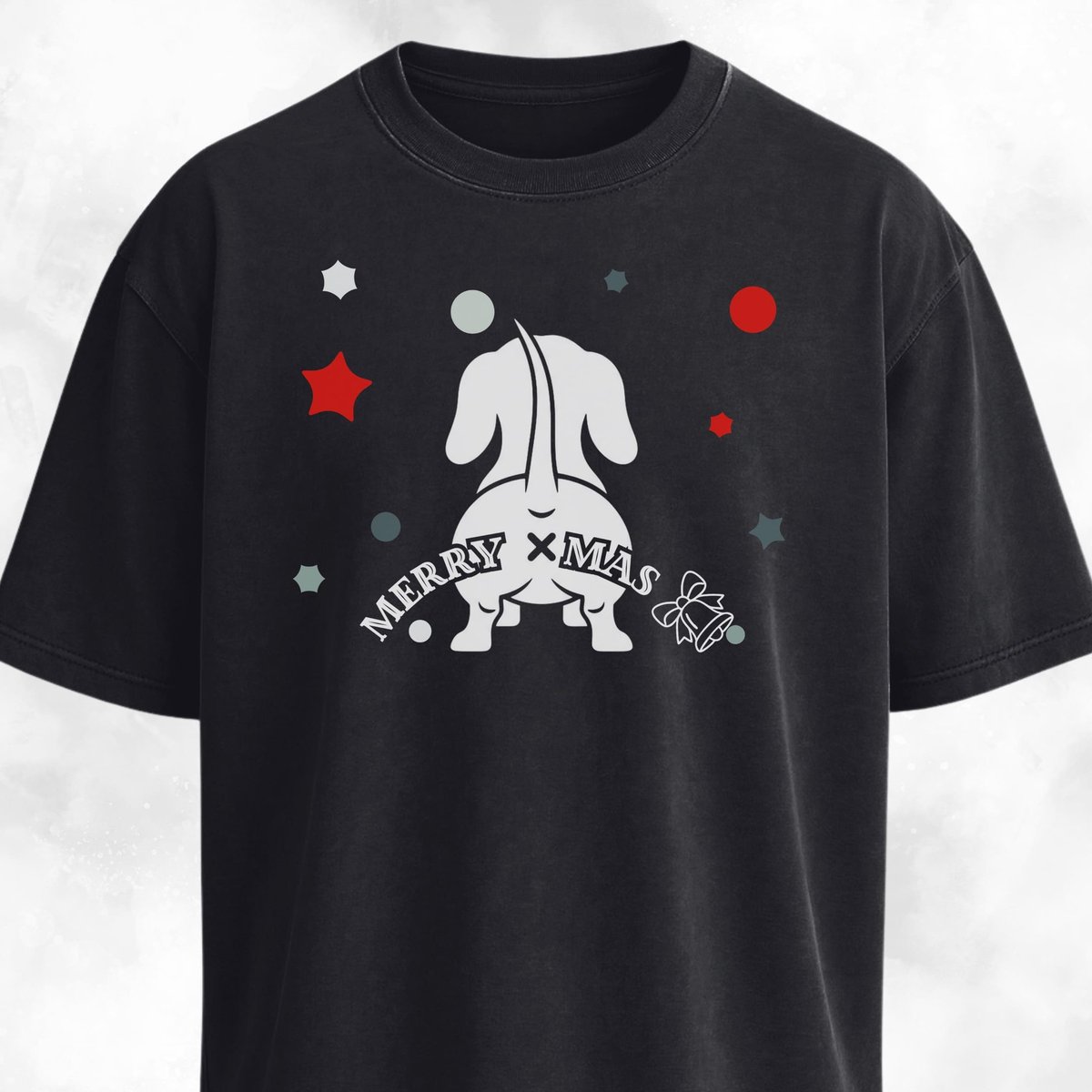 Merry Christmas Doxie Butt T Shirt Gift For Dog Lover