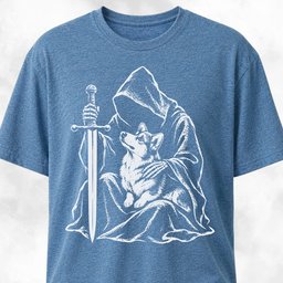 Grim Reaper Hugging A Corgi T Shirt Gift For Dog Lover