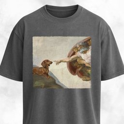 The Creation Of Adam Dachshund Edition T Shirt Gift For Dog Lover