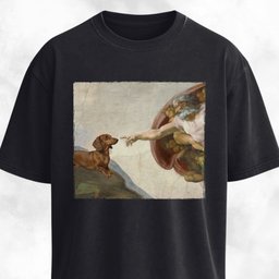 The Creation Of Adam Dachshund Edition T Shirt Gift For Dog Lover