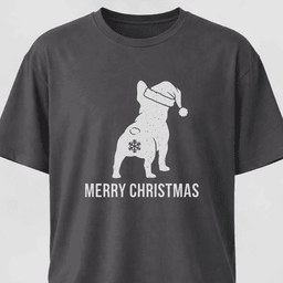 Merry Christmas Snowflake Butt Frenchie Edition T Shirt Gift For Dog Lover