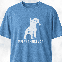 Merry Christmas Snowflake Butt Frenchie Edition T Shirt Gift For Dog Lover