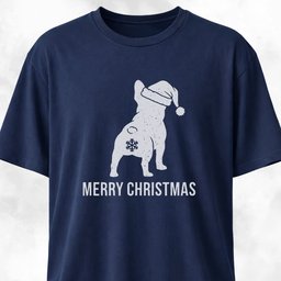 Merry Christmas Snowflake Butt Frenchie Edition T Shirt Gift For Dog Lover