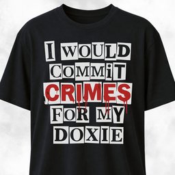 I Would Commit Crimes For My Doxie T Shirt Gift For Dog Lover
