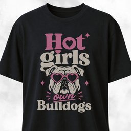 Hot Girls Own Bulldogs T Shirt Gift For Dog Lover