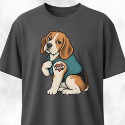 I Love Mom Tattoo Beagle T Shirt Gift For Mom