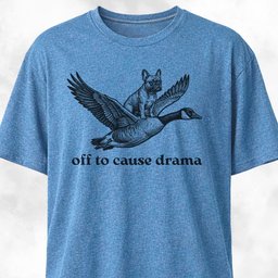 Off To Cause Drama Frenchie T Shirt Gift For Dog Lover