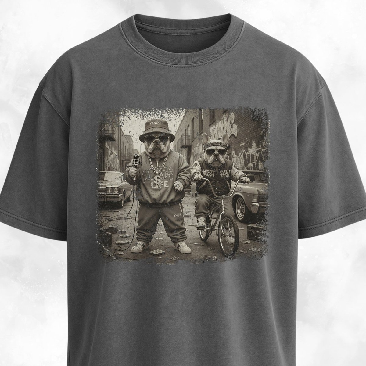 Rapper Frenchies Street Life T Shirt Gift For Dog Lover