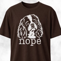 Nope Cavalier King Charles Spaniel T Shirt Gift For Dog Lover