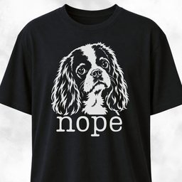 Nope Cavalier King Charles Spaniel T Shirt Gift For Dog Lover