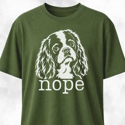 Nope Cavalier King Charles Spaniel T Shirt Gift For Dog Lover