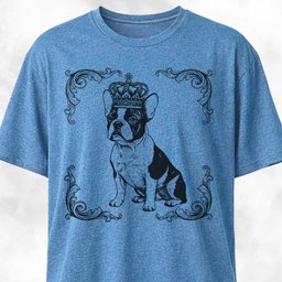 The Royal Frenchie T Shirt Gift For Dog Lover