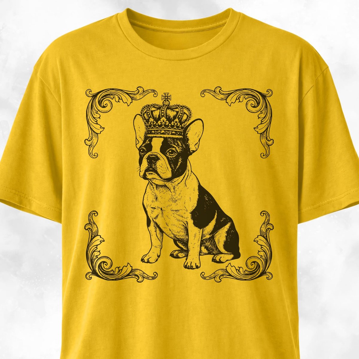 The Royal Frenchie T Shirt Gift For Dog Lover