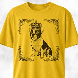 The Royal Frenchie T Shirt Gift For Dog Lover
