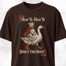 Pitbull Riding A Honking Goose T Shirt Gift For Dog Lover