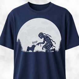 Mummy Booping A Pug T Shirt Gift For Dog Lover