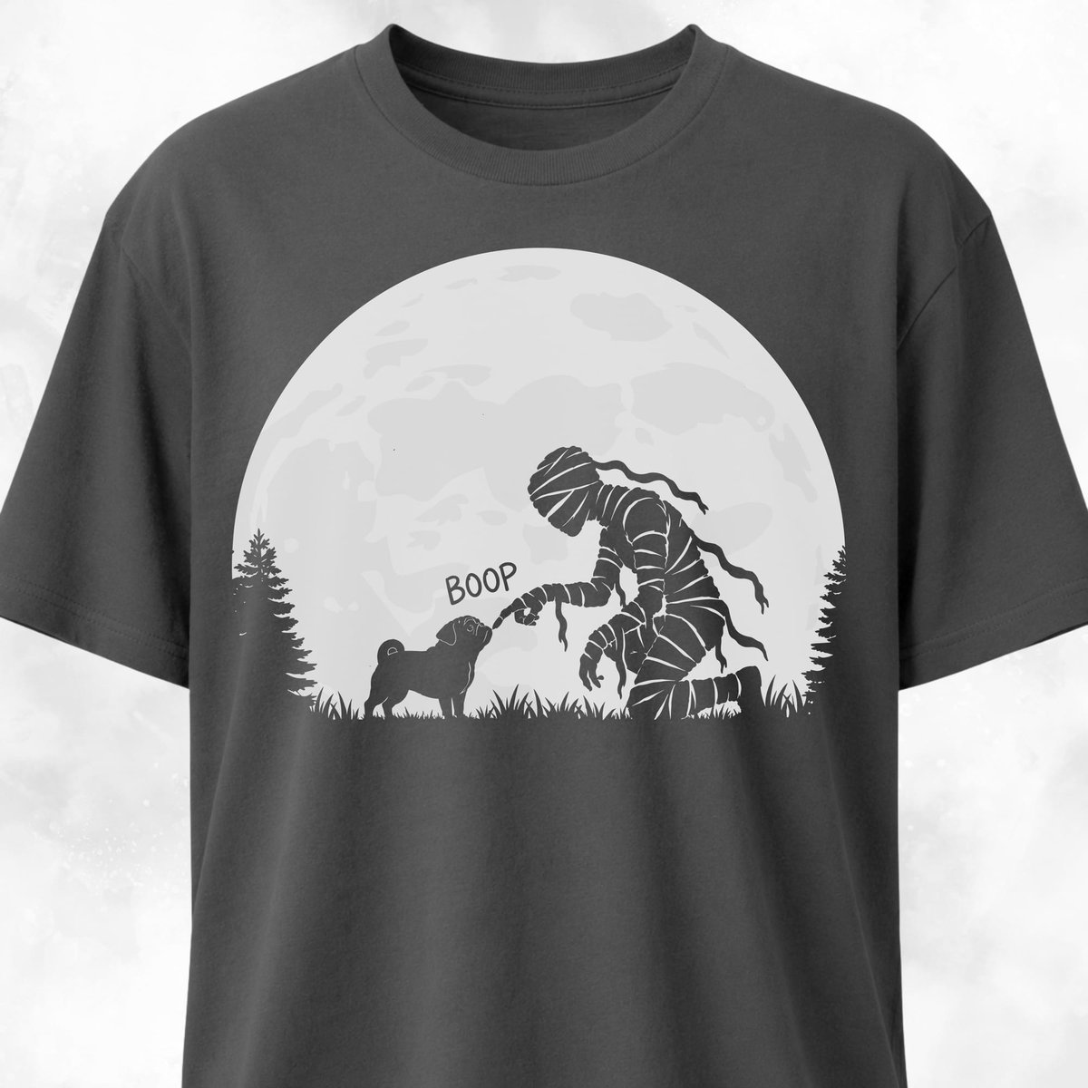 Mummy Booping A Pug T Shirt Gift For Dog Lover