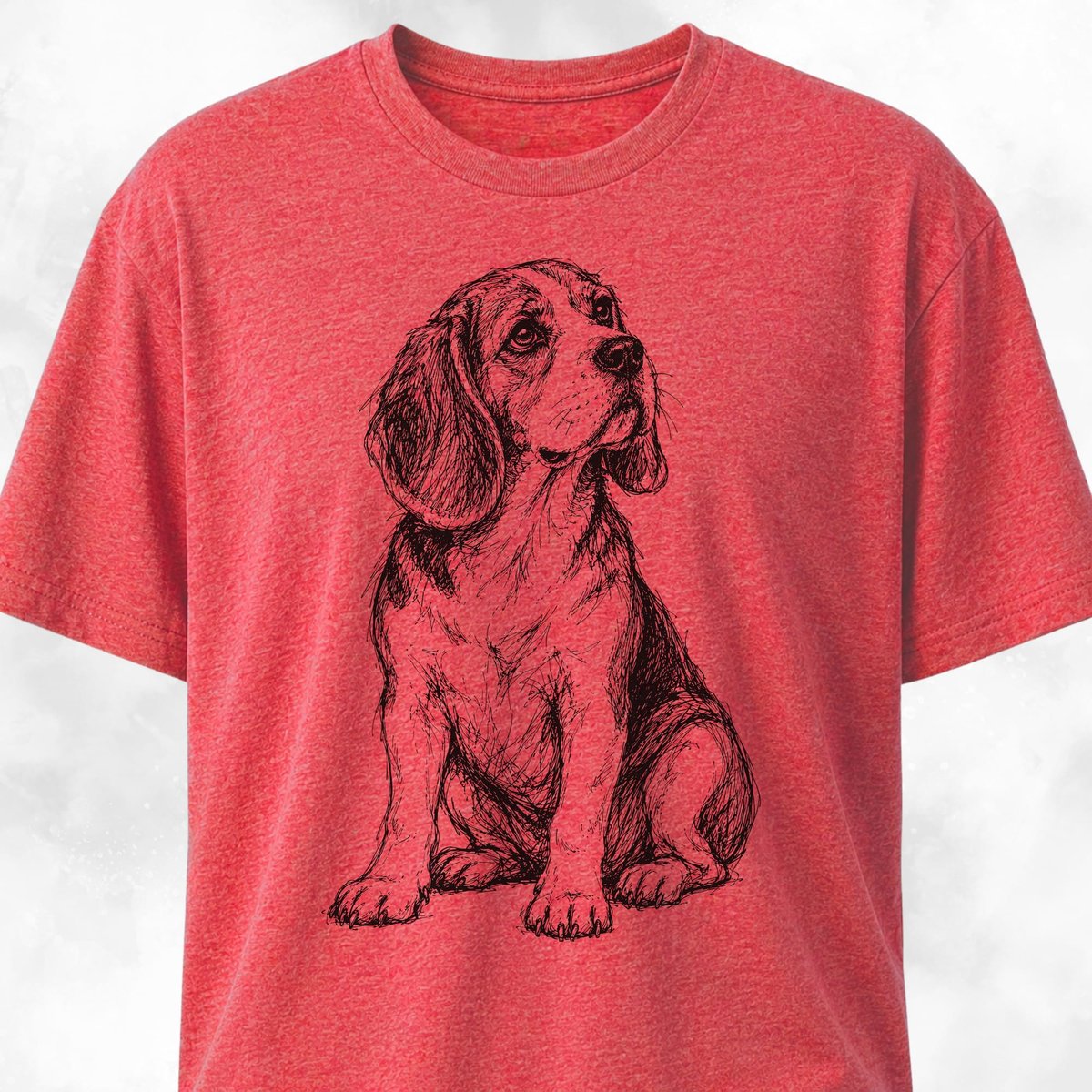 Scribble Beagle T Shirt Gift For Dog Lover