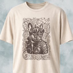 Steampunk French Bulldog T Shirt Gift For Dog Lover