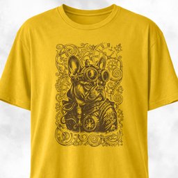 Steampunk French Bulldog T Shirt Gift For Dog Lover