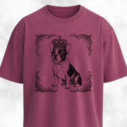 The Royal Frenchie T Shirt Gift For Dog Lover