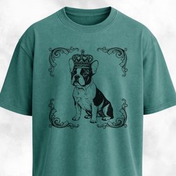 The Royal Frenchie T Shirt Gift For Dog Lover