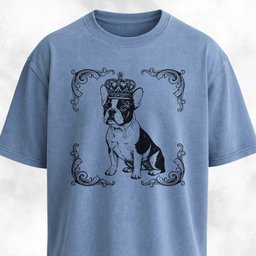 The Royal Frenchie T Shirt Gift For Dog Lover