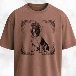 The Royal Frenchie T Shirt Gift For Dog Lover