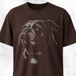 Nostalgic Bulldog T Shirt Gift For Dog Lover