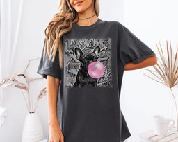 Pink Bubble Gum Black Frenchie T Shirt Gift For Dog Lover