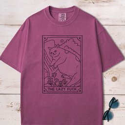 The Lazy F Ck Tarot Card T Shirt Gift For Dog Lover
